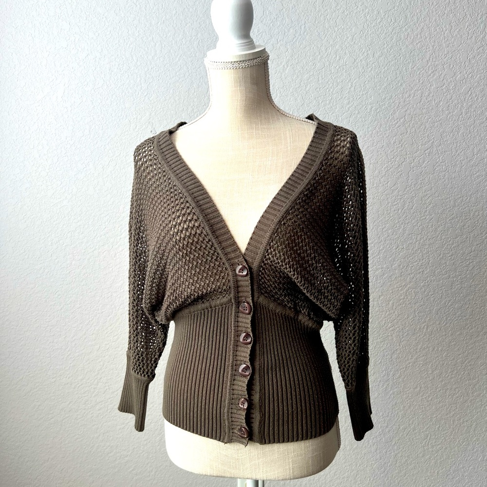 XXI brown/taupe cardigan size small
